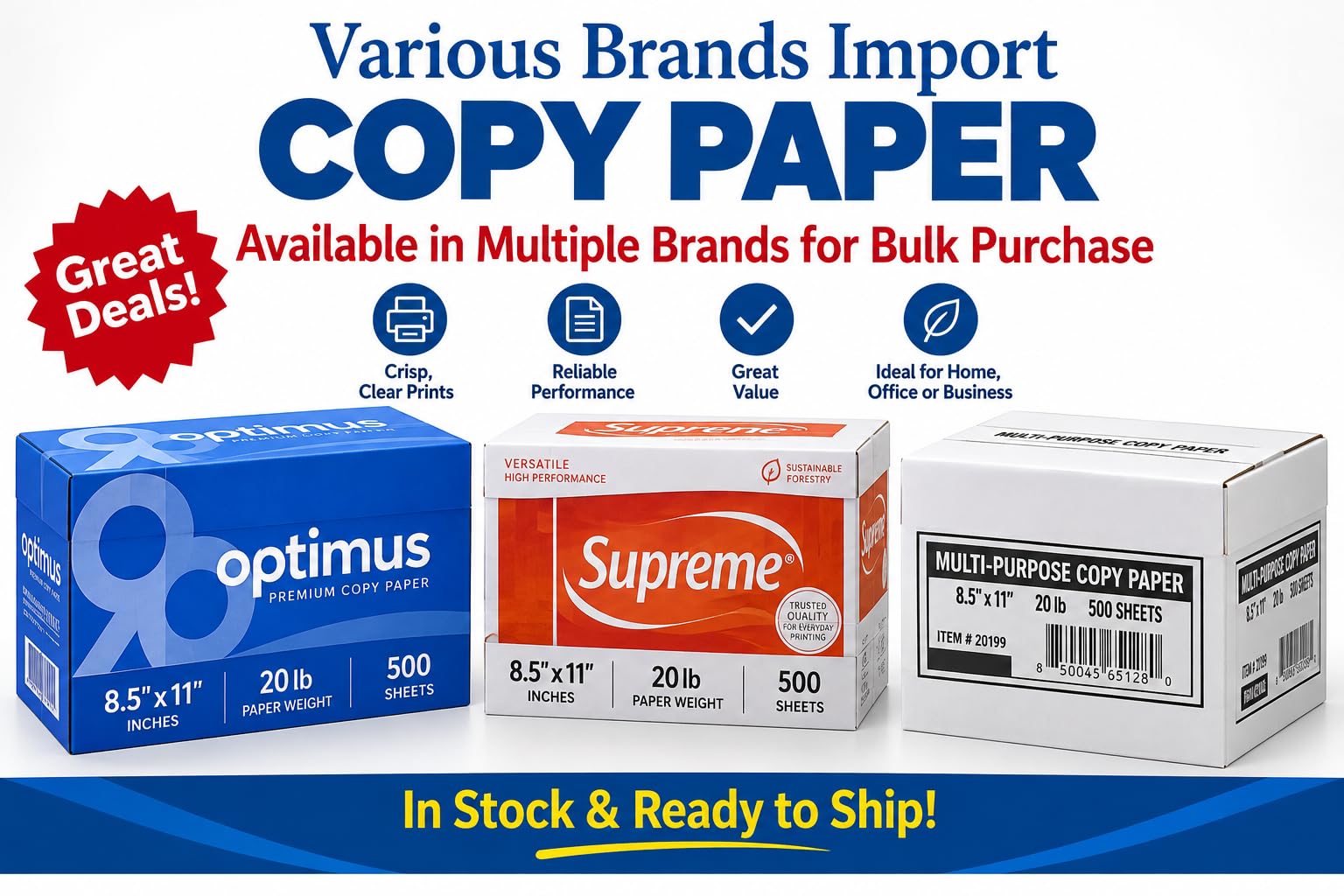 Amazon.com : Multipurpose Copy and Print Paper, 8.5 x 11, 92